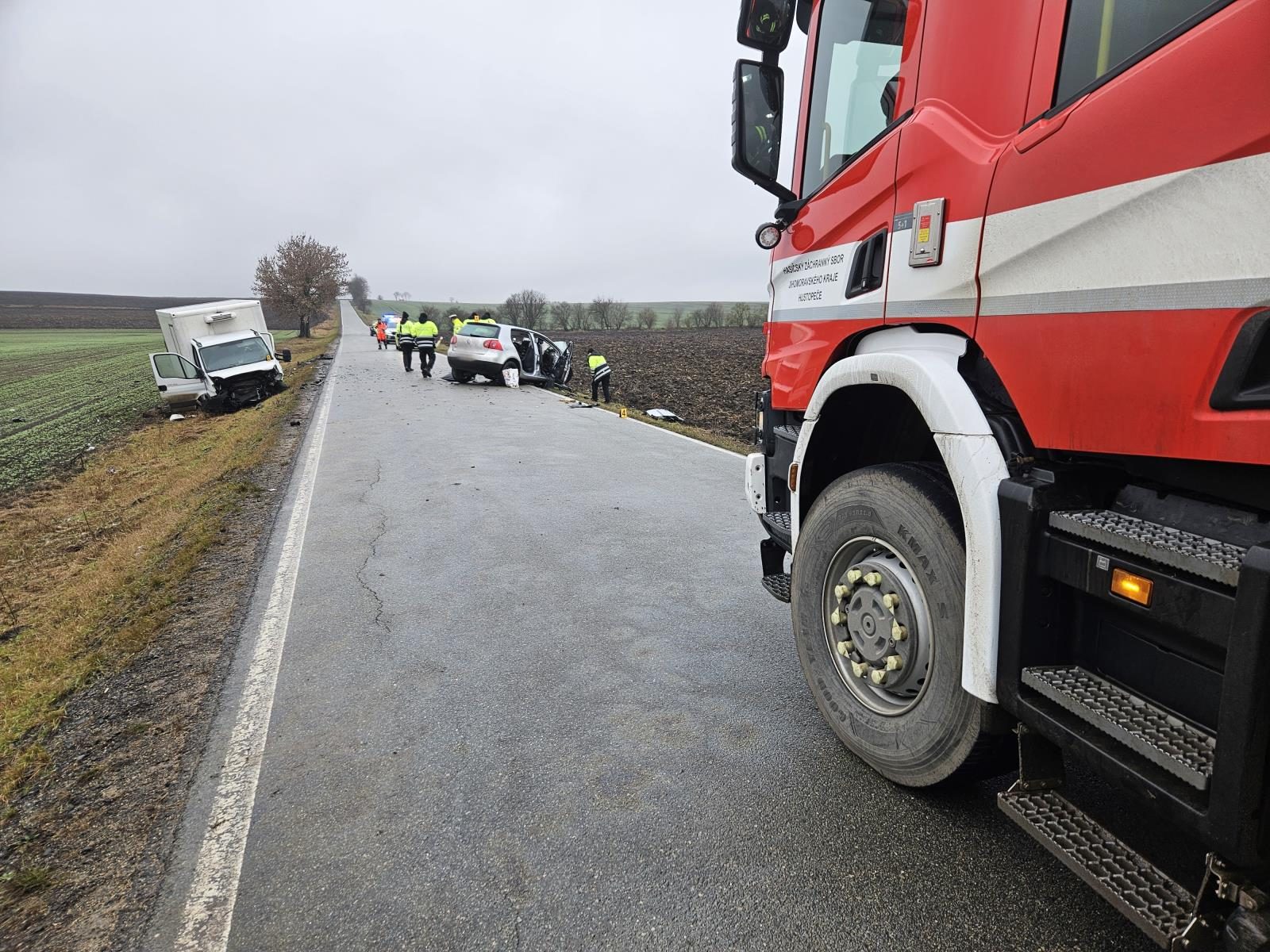 Srážka u Velkých Němčic: řidička nepřežila