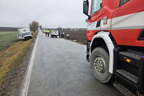 obrázek:Srážka u Velkých Němčic: řidička nepřežila